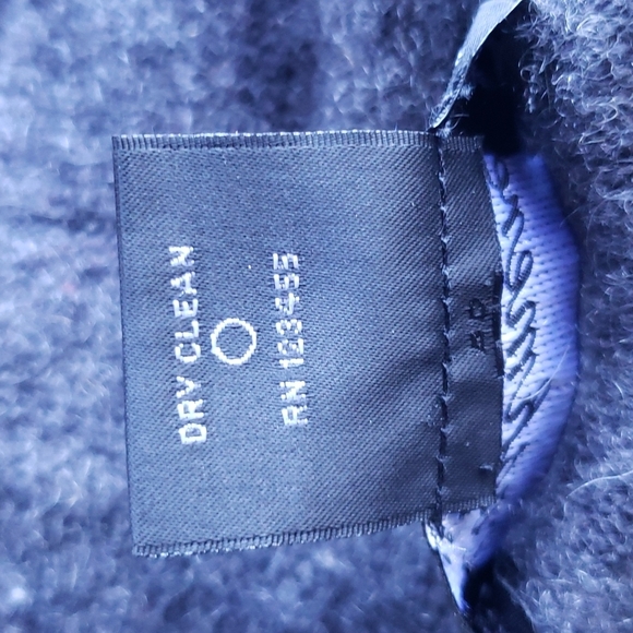 LORD & TAYLOR Charcoal Gray Cashmere Open-Front Draped Cardigan Sweater sz PS - Picture 5 of 5